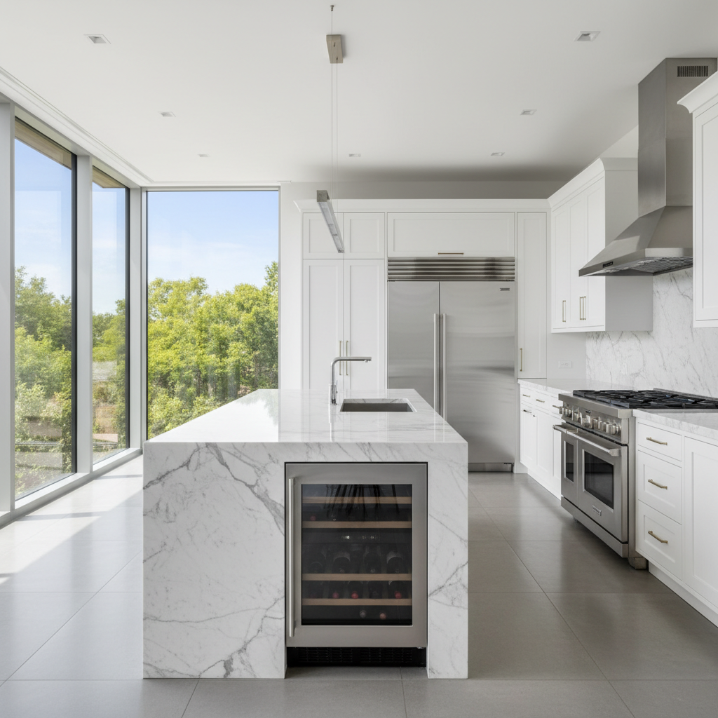 Luxury Montecito kitchen with premium Viking-style appliances