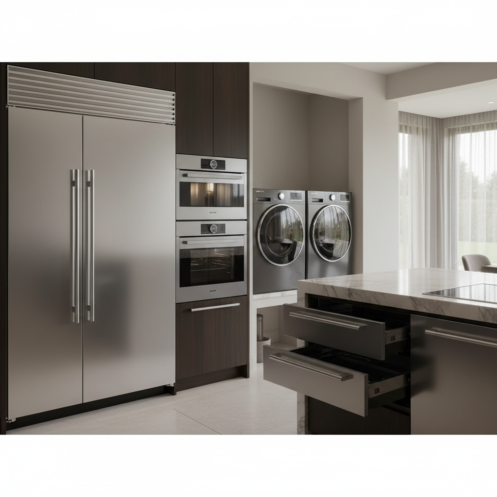 Premium home appliances in a luxury residence